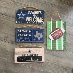 Dallas Cowboys Decorative Signs Set